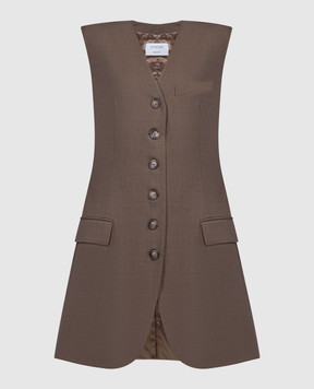 Max Mara Sportmax Bronte brown waistcoat BRONTE