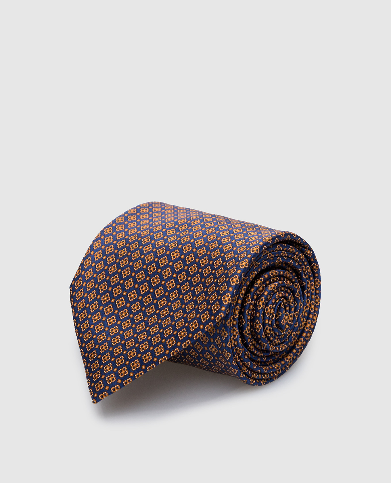 

Terracotta patterned silk tie Stefano Ricci, Orange