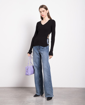 Bottega Veneta Black ribbed pullover 707802V26U0