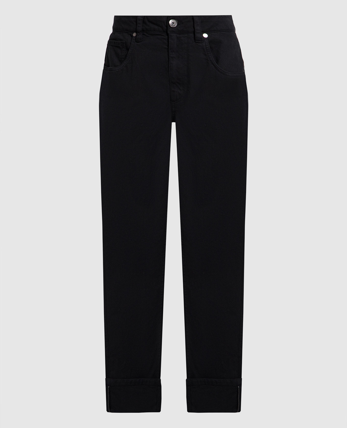 Black jeans with monil chain Brunello Cucinelli