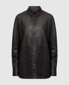 Simonetta Ravizza Black leather shirt TAMARA