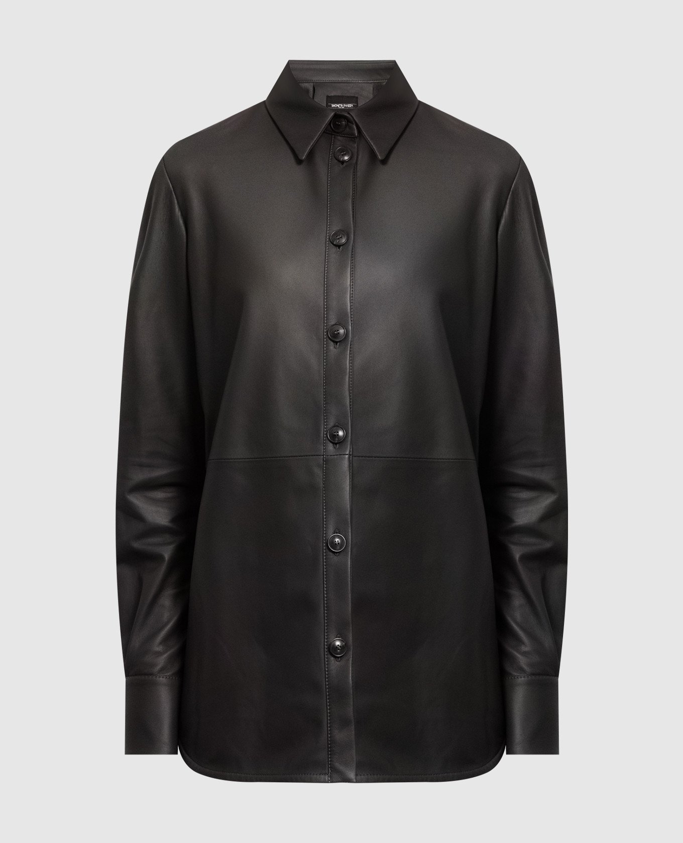 Simonetta Ravizza Leather black shirt