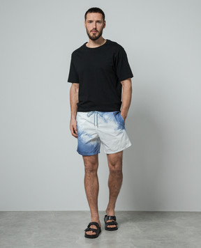 Vilebrequin TIE & DYE White Swim Shorts MOOU3B15