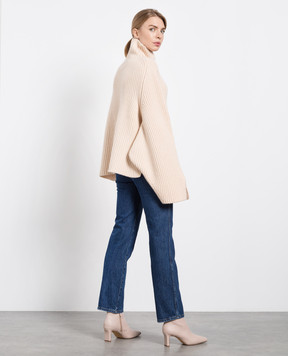 Khaite Light beige cashmere sweater 8183601K601