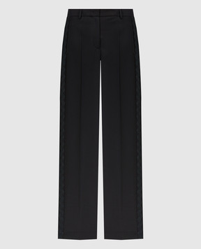Missoni Black wool pants with stripes DS23WI2FBW00QT