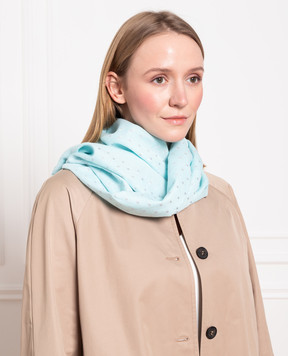 Marina Rinaldi Blue scarf with lurex SAUL