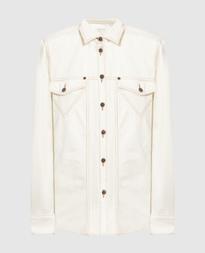 Magda Butrym Beige denim shirt 112423