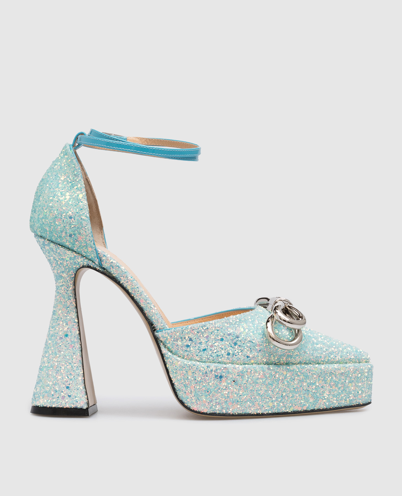 Blue shoes with glitter mach&mach