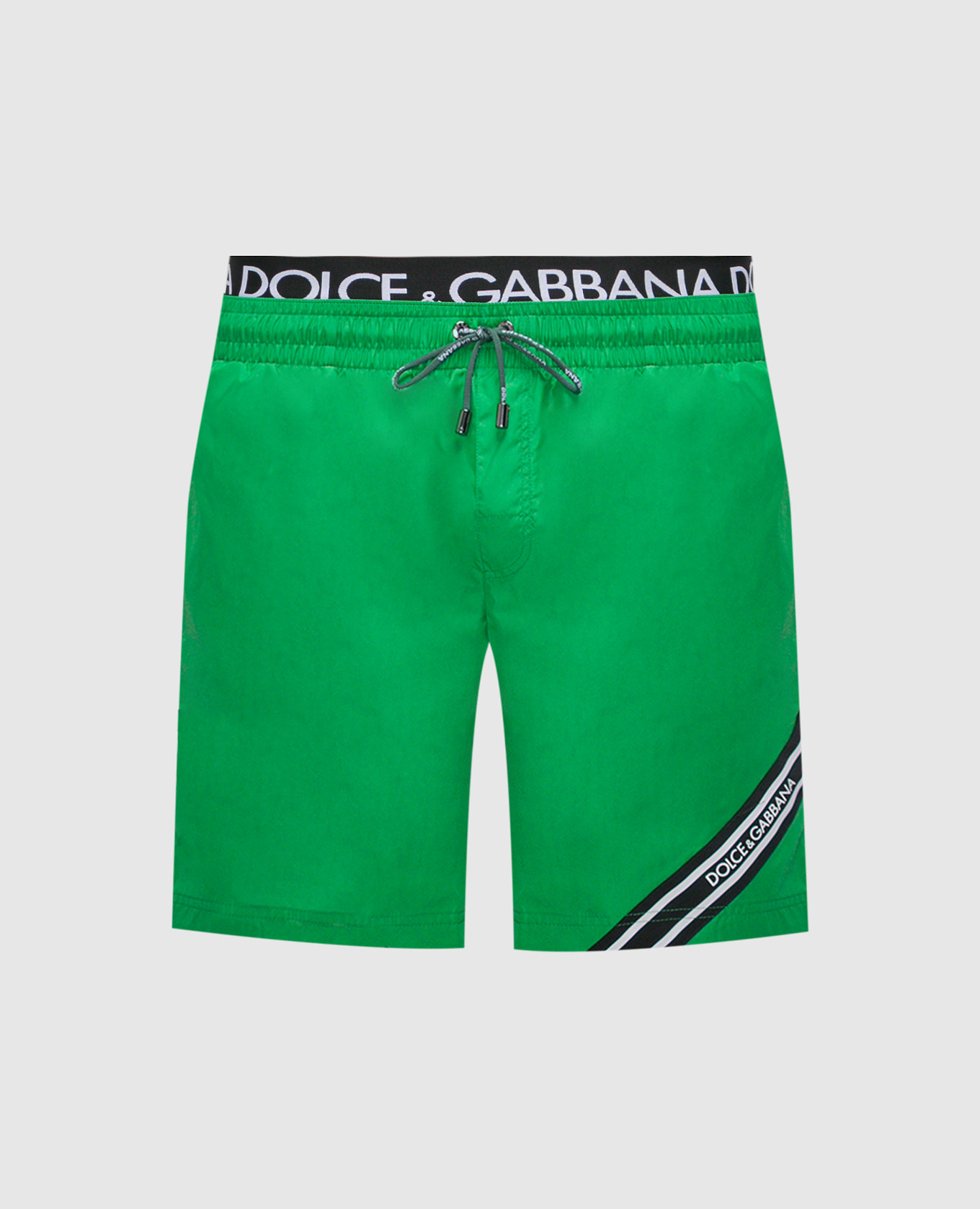 Green logo swim shorts dolce&gabbana