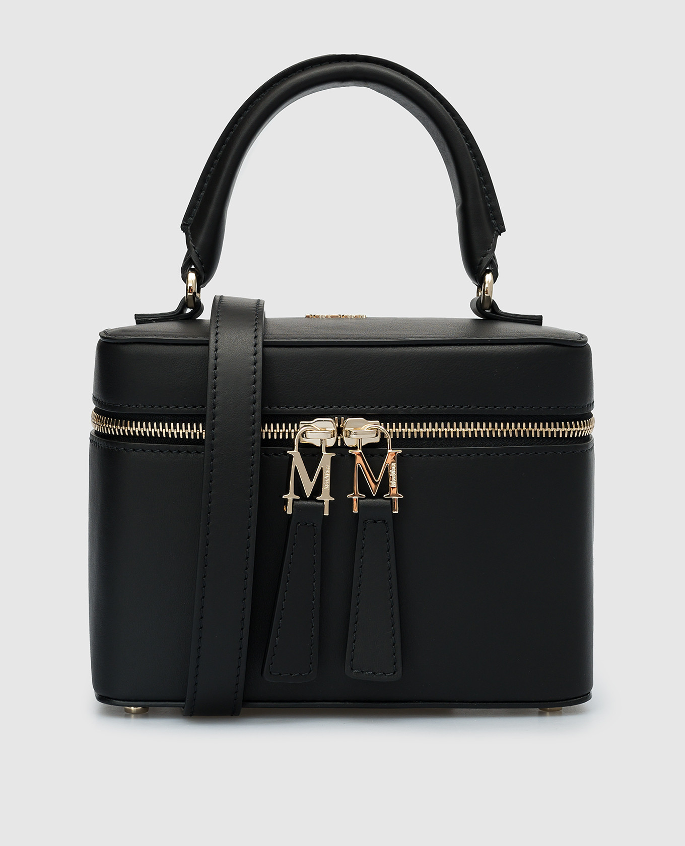ハンドバッグ MAX MARA  Leather handbag with l logoed detail Leather bag black | Max Mara