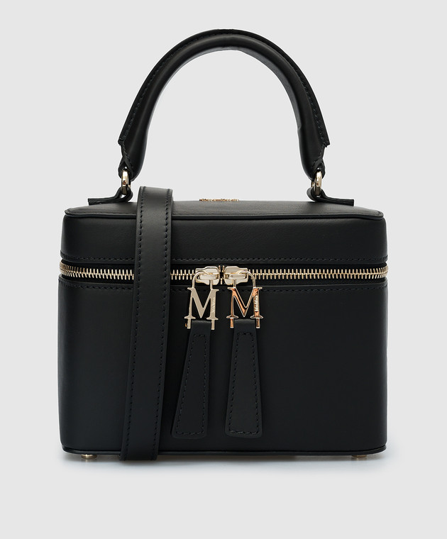 【関税&送料込】Max Mara Black Leather Belt Bag Black leather belt female | Max Mara