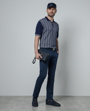 Stefano Ricci Blue pants with logo MFT41S0170T209PT