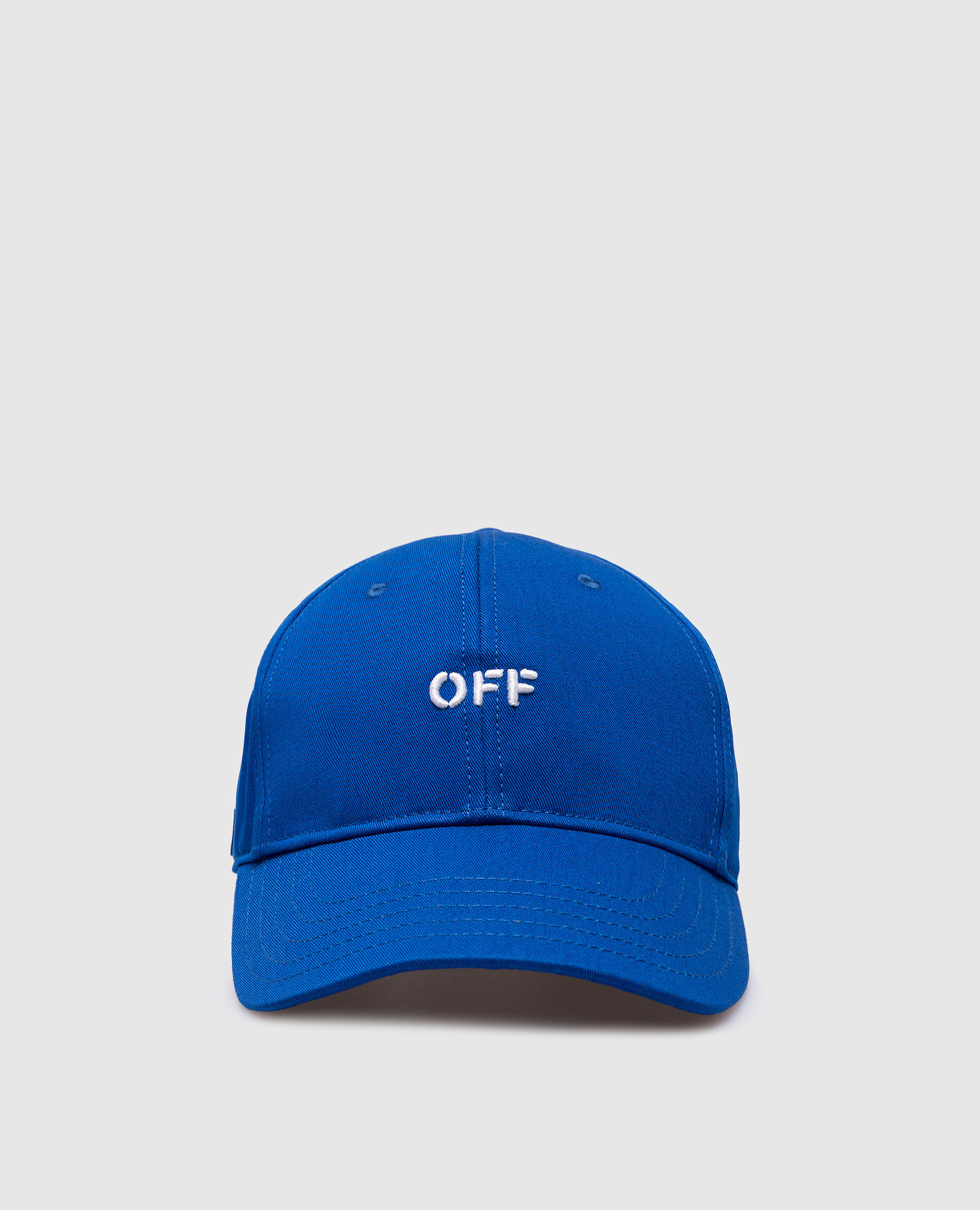 Blue cap with logo off-white