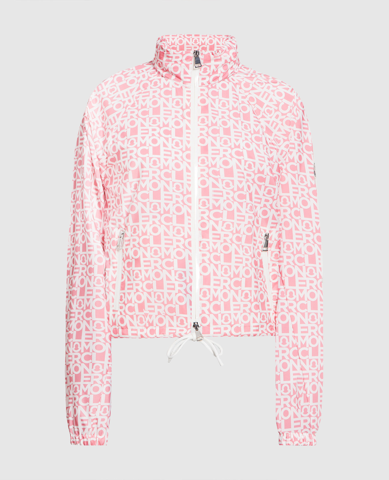Alose pink logo print windbreaker Moncler