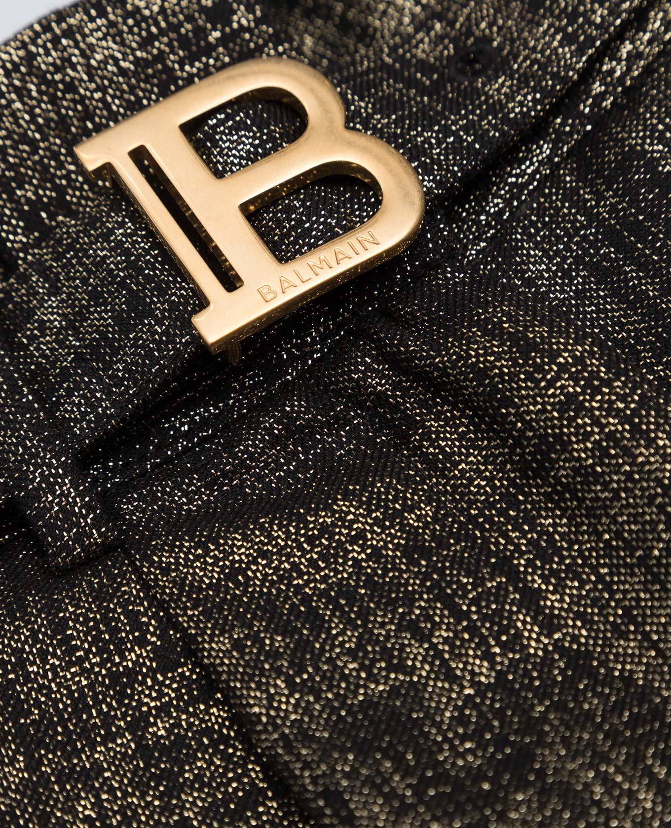 Children's black shorts with lurex Balmain 3