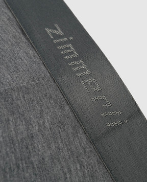 Zimmerli Pureness gray logo briefs 7001342