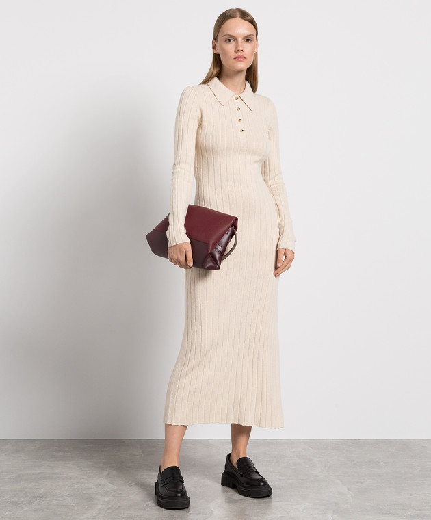 khaite beige dress Khaite, Draped crpe Maxi dress, Women, White, M, Dresses, Materialmix