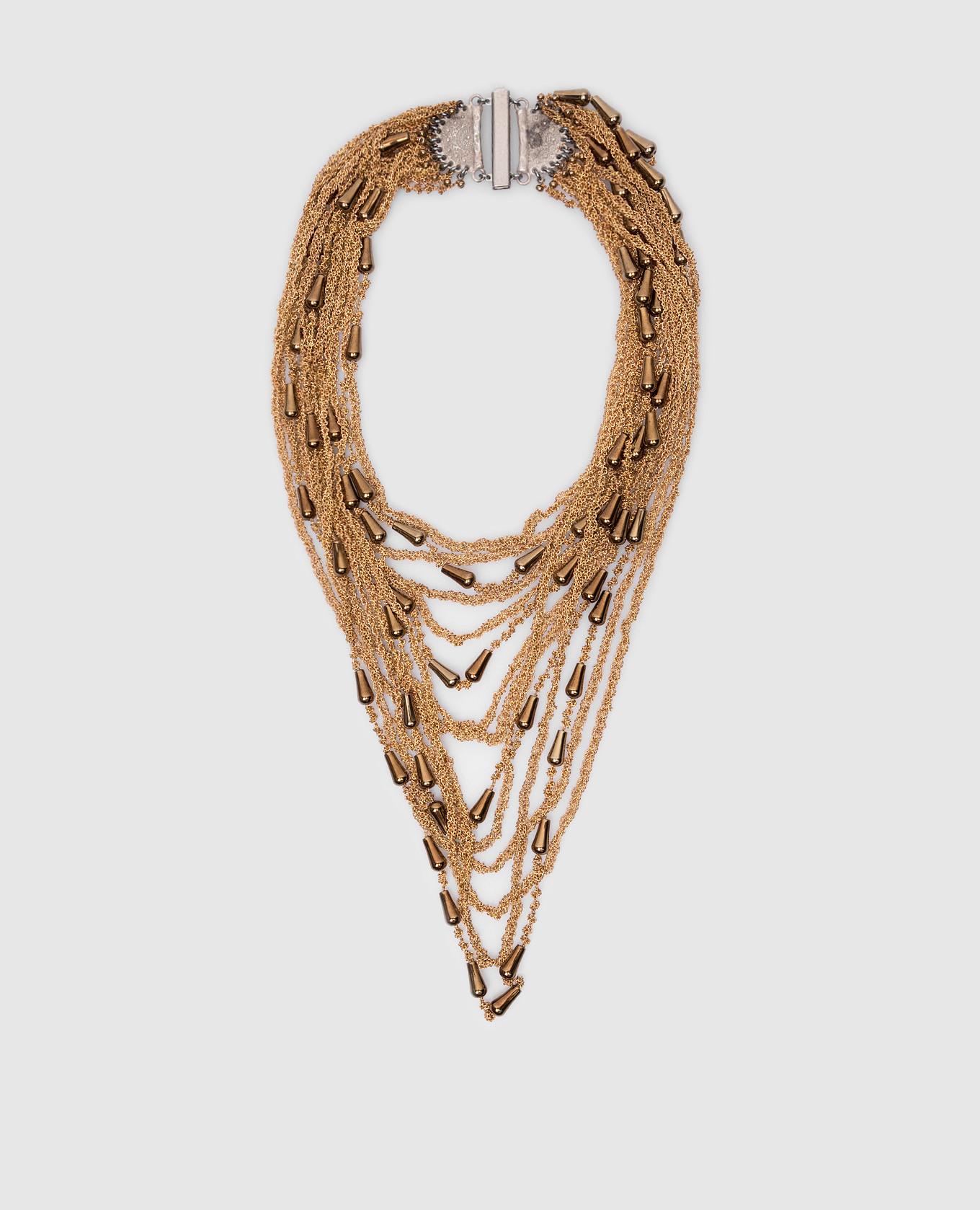 

Golden necklace with chains Marc Le Bihan