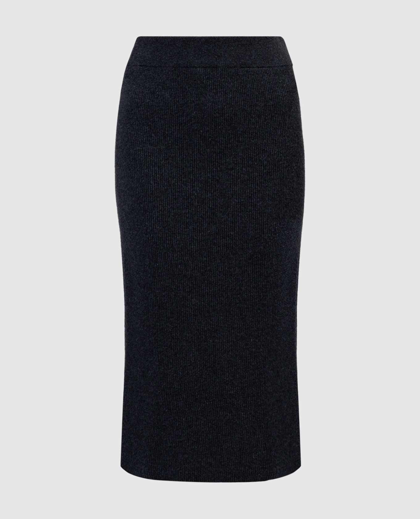 

Gray wool, cashmere and silk skirt with slit Brunello Cucinelli, Grey