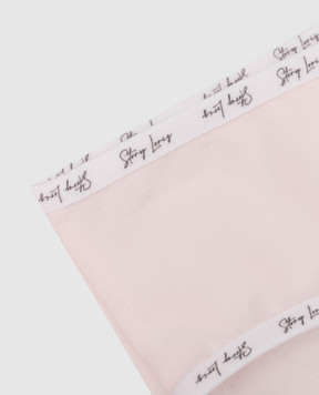 Story Loris Baby pink briefs with logo 36327816