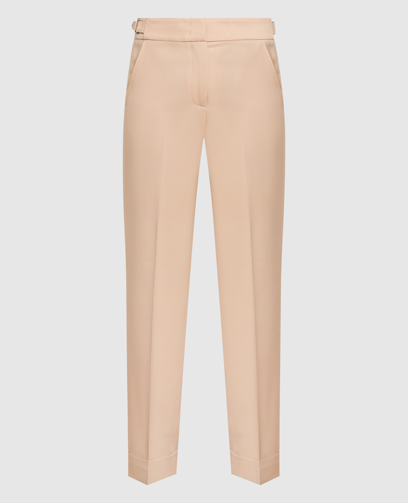 

Beige turn-up trousers Peserico