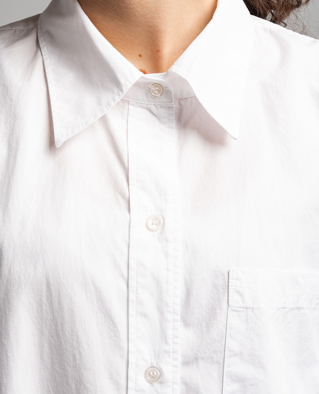 White KAYLA blouse with an asymmetric bottom CITIZENS OF HUMANITY 5