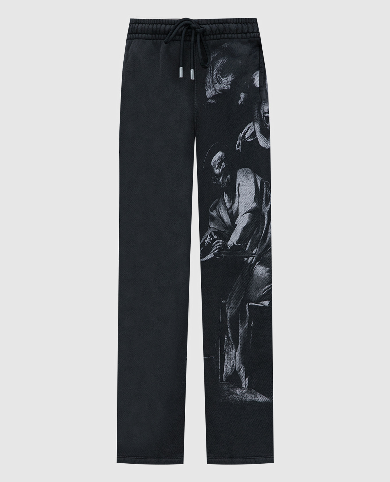 

Gray joggers with S.Matthew print Off-White, Серый