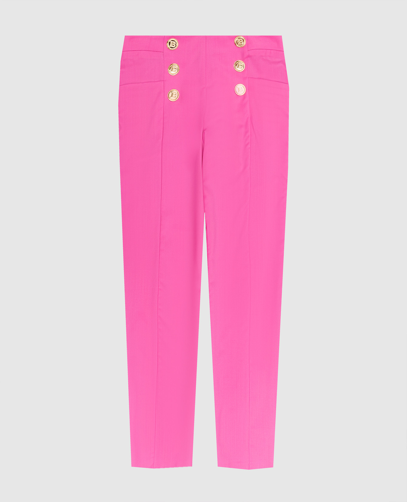 

Children's raspberry wool trousers Balmain, Pink