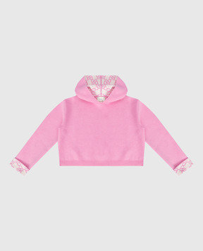 Fendi Reversible pink wool hoodie JFG082AG2P12