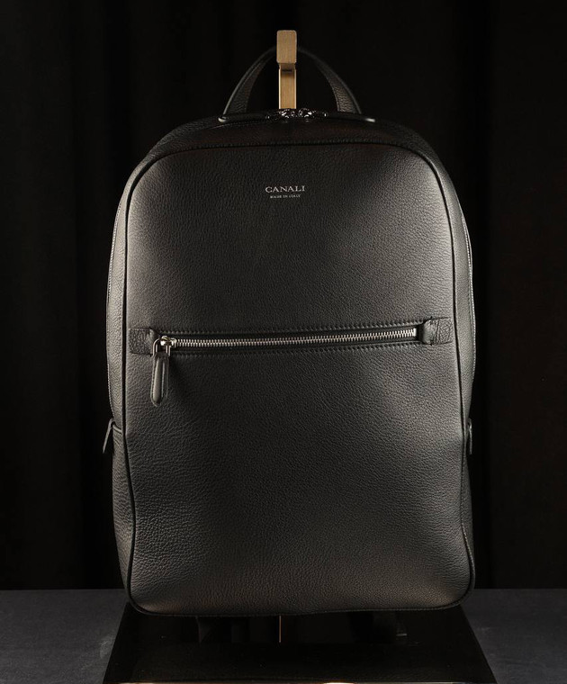 canali leather backpack Black Canali - Black leather backpack