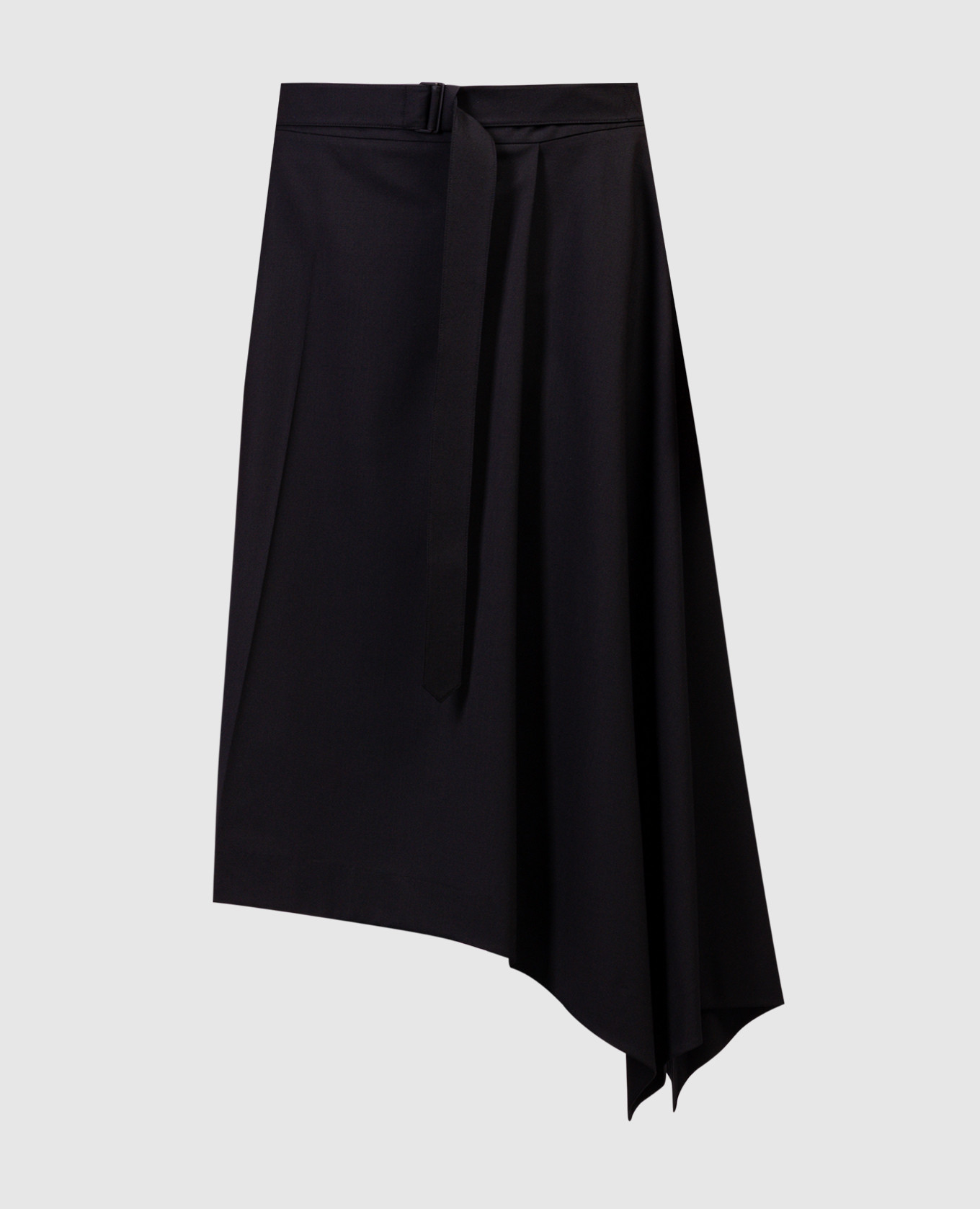 

Black skirt with wool of asymmetrical cut Juun.j