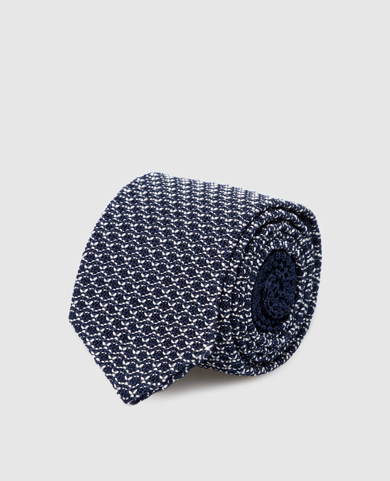 

Children's dark blue silk tie with contrast pattern Stefano Ricci