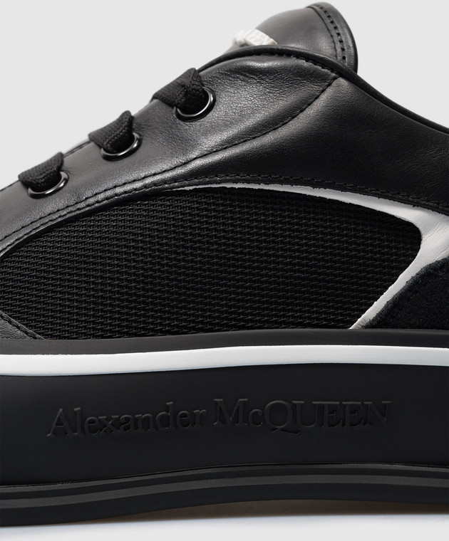 Alexander McQueen - Zwarte leren Skate Deck sneakers met logo 777241W4SS3 -  Online kopen bij Symbol