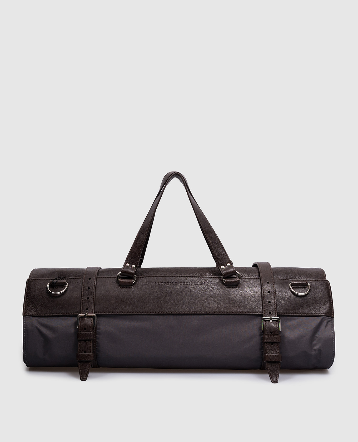 

Gray trunk for clothes with a logo Brunello Cucinelli, Серый