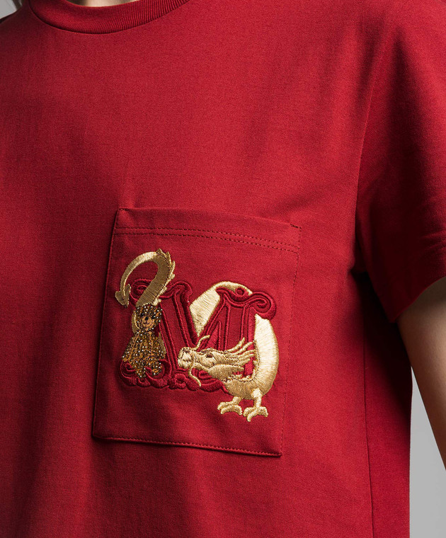 MAX MARA★W'S ELMO S/S T-SHIRT - ELMO 005 108508 Max Mara - Red Elmo t-shirt with logo embroidery ELMO - shop