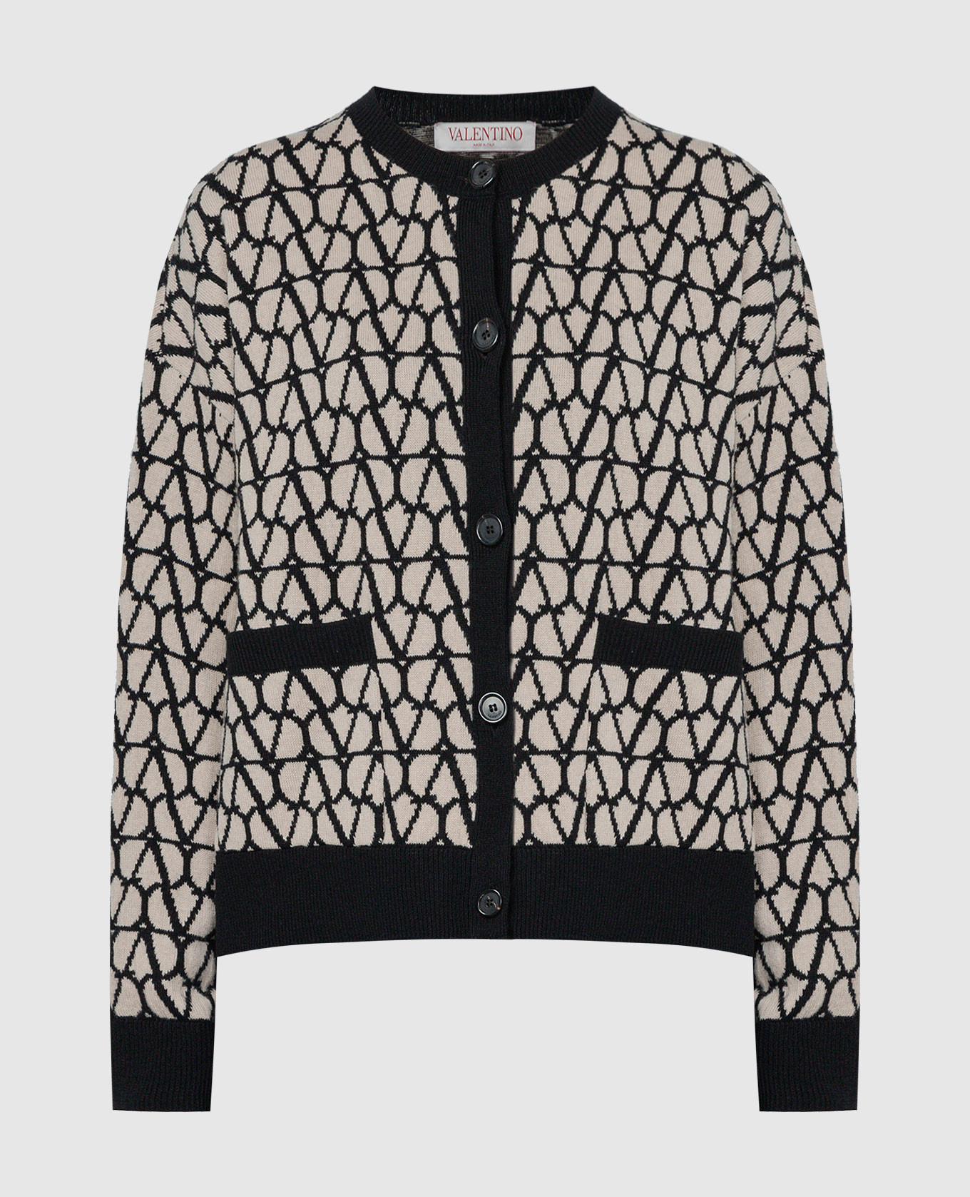 

Toile Iconographe beige wool cardigan Valentino, Бежевый