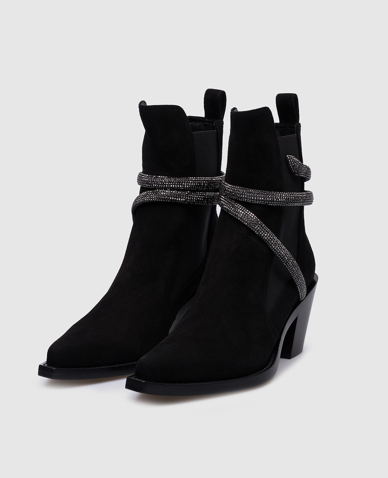 

Black suede boots Rene Caovilla