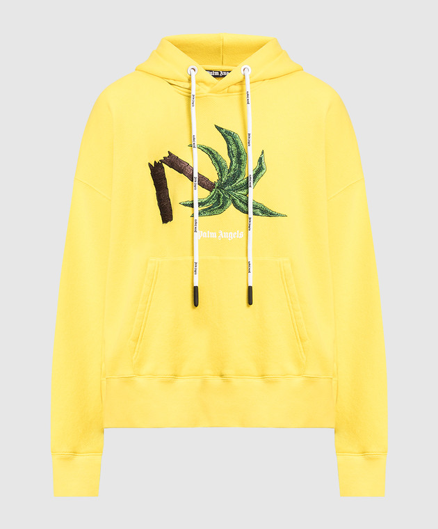 Palm angels yellow hoodie best sale