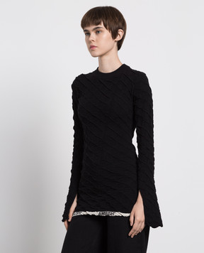 AMBUSH Black reaper-effect monogram jumper BWHF012F22KNI001