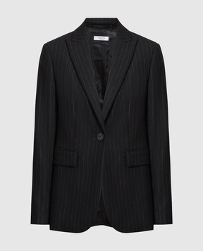 Peserico Black striped jacket S0160301991