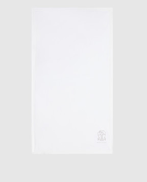 Brunello Cucinelli White towel with logo MLB925049P