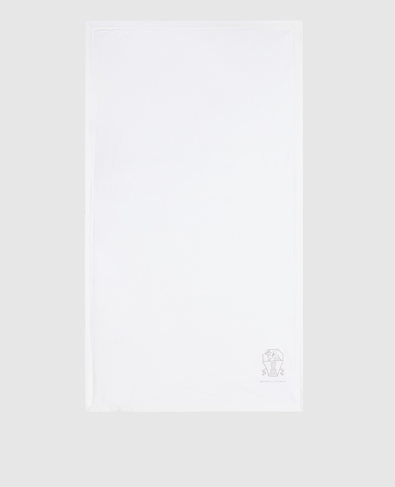 White towel with logo