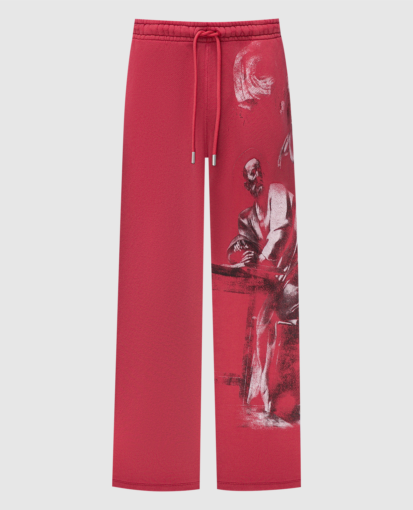 

Burgundy sports pants with a print Off-White
