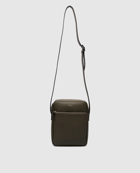 Serapian Green leather bag with logo SRCCHMML679919Y033
