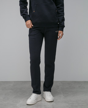 Agnona Blue sweatpants with logo print T70613YY2047