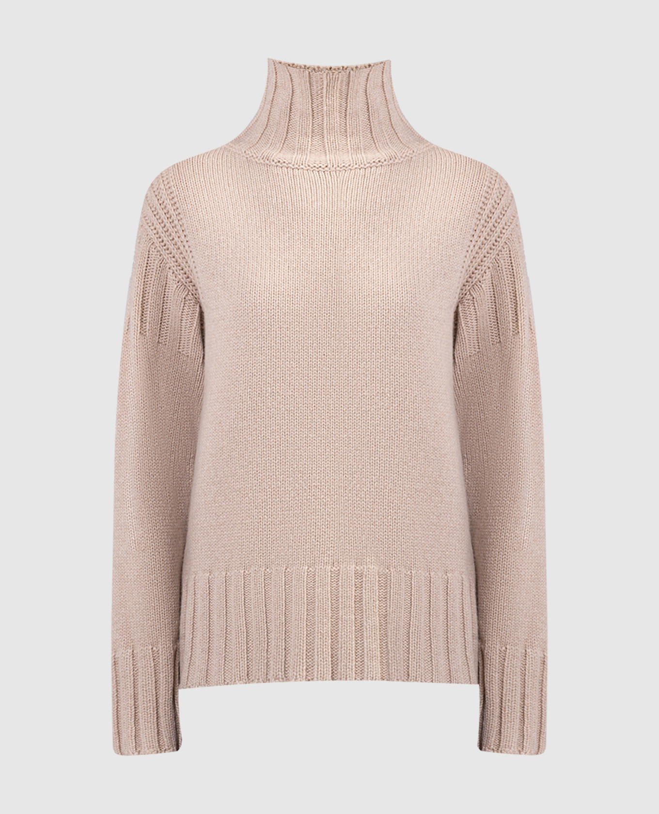 Brown cashmere sweater jil sander