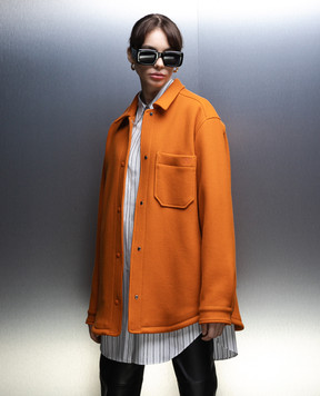 Off-White Orange shirt OWES002F23FAB001