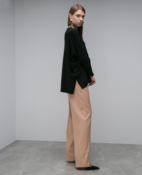 Valentino Black wool sweater with bows 3B0KC51E8AL