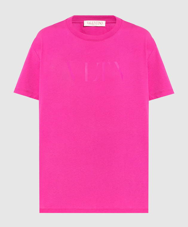 Valentino - Pink t-shirt with logo print 2B3MG20L7QL - shop with
