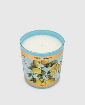 Dolce&Gabbana Scented candle with lemon scent in a glass candle holder TCC087TCAIX